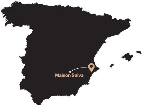 Map showing the location of Maison Salva in Altea