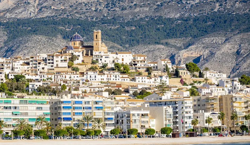 Altea’s old town and church overlooking the seafront