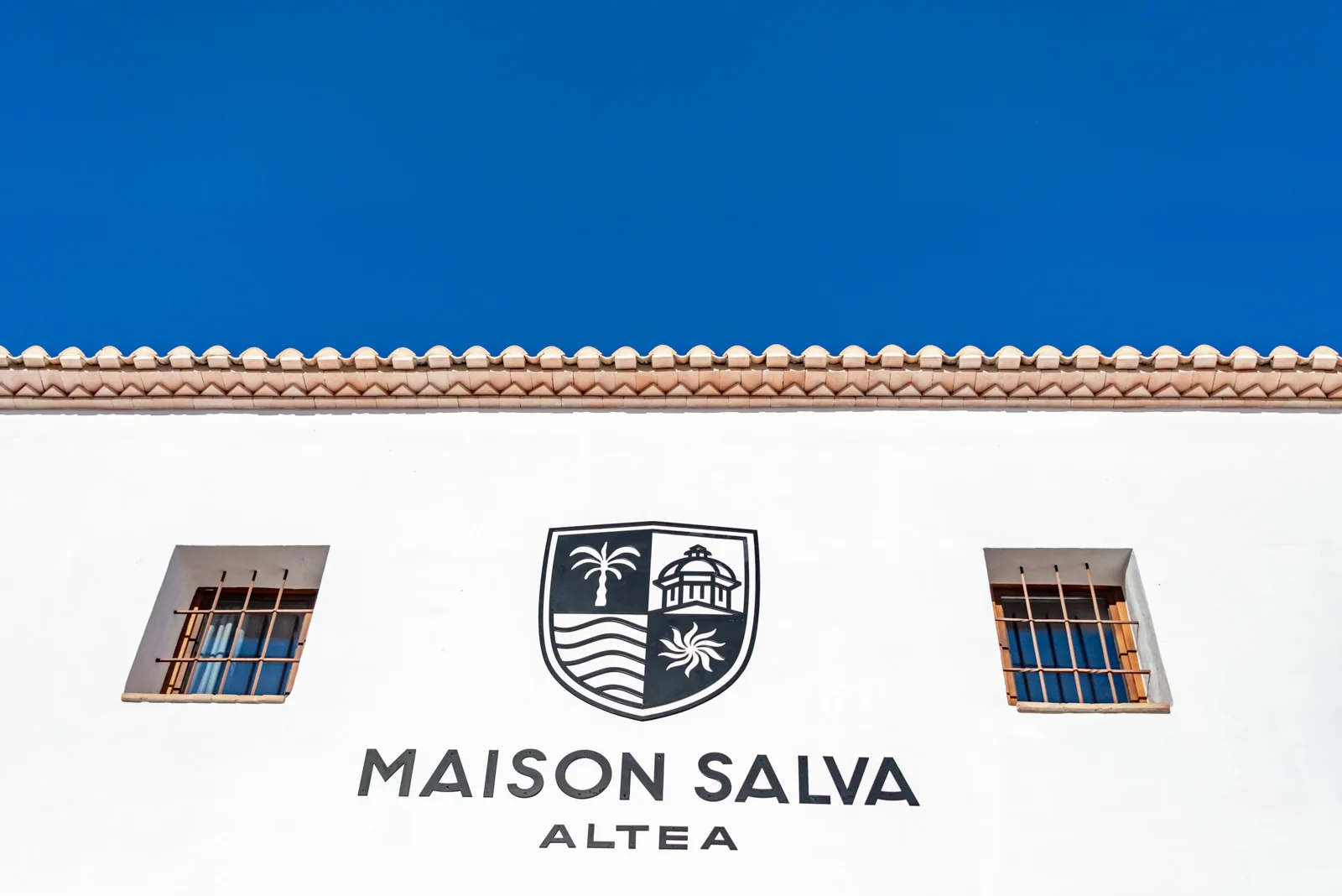 Facade of Maison Salva, historic boutique hotel in Altea