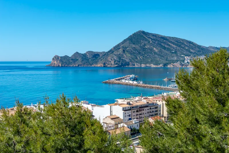 View over the bay and marina of Altea from Hotel Santa Barbara